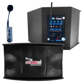 5 Core Wireless Lavalier Microphone System with Power Amplifier 200 Watt PMPO Receiver Loud Speaker PA System Set Lapel Mic 2 in 1 for Teaching S