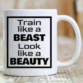1pc, Fitness and Gym Mug for Weight Trainers Workout Enthusiast Coffee Cup Gift for Working Out Exercise and